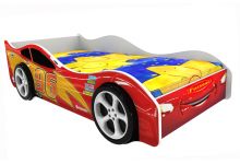 Кровать в форме машины Домико-Молния 3Д