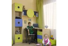 Комплект детской мебели Выше Радуги Лайм/Синий