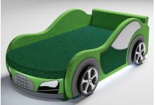 диван в виде машины Велюр для детей цвет зеленый