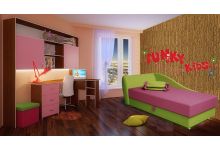Детская мебель Фанки Кидз и кушетка Свит (розовый цвет)