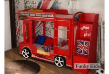 Двухъярусный автобус Лондон для детей с тумбой-лестницей 