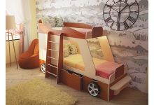детская кровать для двух детей Джип Орех/лоредо