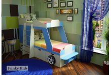 Кровать-машина Джип для двоих детей 