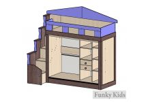 Фанки Хоум арт 110005 схематическое изображение наполнения шкаф-купе