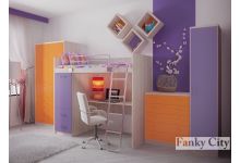 Модульная мебель Фанки Сити для девочек всех возрастов