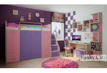 Модульная мебель Фанки Сити для девочек