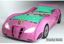 детская кровать-машина Фанки Энзо для девочек