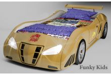 золотая кровать-машина Фанки Энзо для девочек