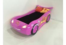 кровать-машина Молния Маквин арт. 20008 в розовом цвете