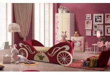 кровать-карета для детей диван с подъемным механизмом 