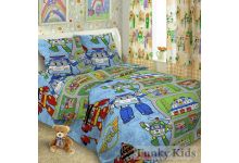 Робокар Полли - постельное белье для детских кроватей 1,5 спальный
