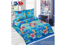 Русалочка - постельное белье для детских кроватей 1,5 спальный комплект 