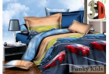 Ралли 3Д - 1,5 спальный комплект постельного белья для мальчиков 