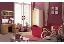кровать карета + модули детской мебели 