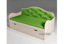кровать низкая Ажур для детей, зеленый цвет 