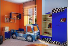 Комплект детской мебель Фанки Авто и кровать-машина Полиция