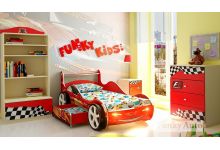 Детская кровать-машина Фанки Кидз + мебель Фанки Авто
