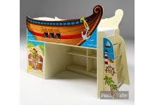 Кровать чердак для детей Фанки Беби Пираты