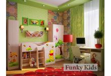 Композиция 4 модульная мебель для детей Винни пух