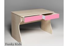 Стол для девочек Фанки Кидз 23/3СВ корпус дуб кремона, фасад розовый