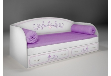 Кровать Лилак в белом цвете