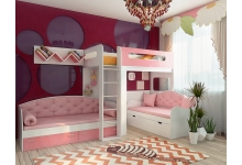 Детская мебель Фанки Лилак - готовая комната 