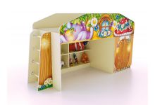 Детская кровать-чердак Лесная Сказка - мебель для детей 
