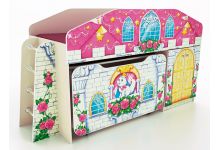 Детская кровать-чердак с ящиком Замок Принцессы 