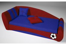 Детская кровать-диван Футбол для отдыха и сна 