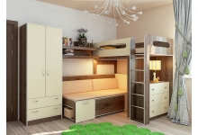 Детская мебель Фанки Кидз - готовая комната для двоих и троих детей 