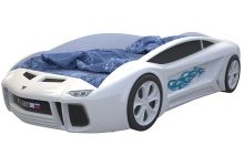 Детская пластиковая кровать машина Ламборджини 