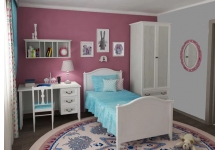 Детская мебель Классика 38 Попугаев - готовая комната для девочек