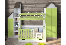 Детская мебель Домик Сказка, готовая комната для мальчиков и девочек 