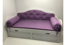Кровать-диван Ноктюрн для детей с мягкой спинкой 