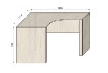 Схема углового стола Фанки Тайм