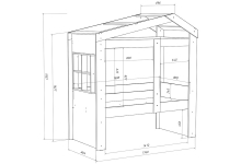 Схема верхней кровати-домика ДС-36.1
