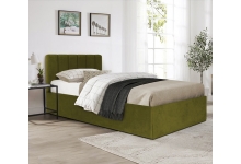 Кровать СОренто в зеленом цвете обивки
