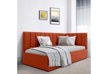 Мягкая кровать с подъёмным механизмом Виво, цвет оранжевый