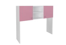 Надстройка для стола корпус белый / фасад розовый