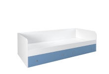 Кровать Астра корпус белый / фасад голубой