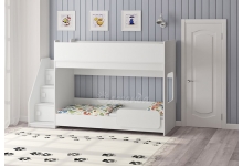 Детская кровать Легенда 43.4.1 в белом цвете
