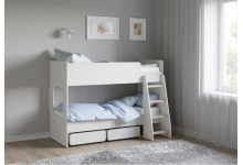 Белая двухъярусная детская кровать Легенда К501.52