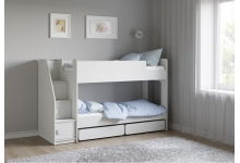 Кровать для двоих детей К502.42 в белом цвете