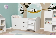 Детская кровать Малыш 7 в белом цвете