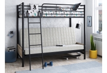 Детская двухъярусная кровать с диваном Мадлен 2