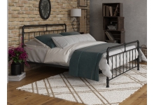 Двуспальная кровать в стиле лофт Авила