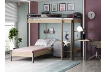 Подростковая комната с кроватями и столом Хельга Дуб Крафт