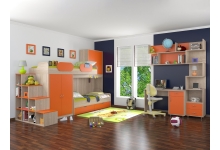 Детская комната Дельта №9 Сонома/Оранжевый