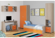 Детская комната Дельта №18 Сонома/Оранжевый