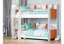 Двухъярусная кровать Соня 5 Белый/Оранжевый